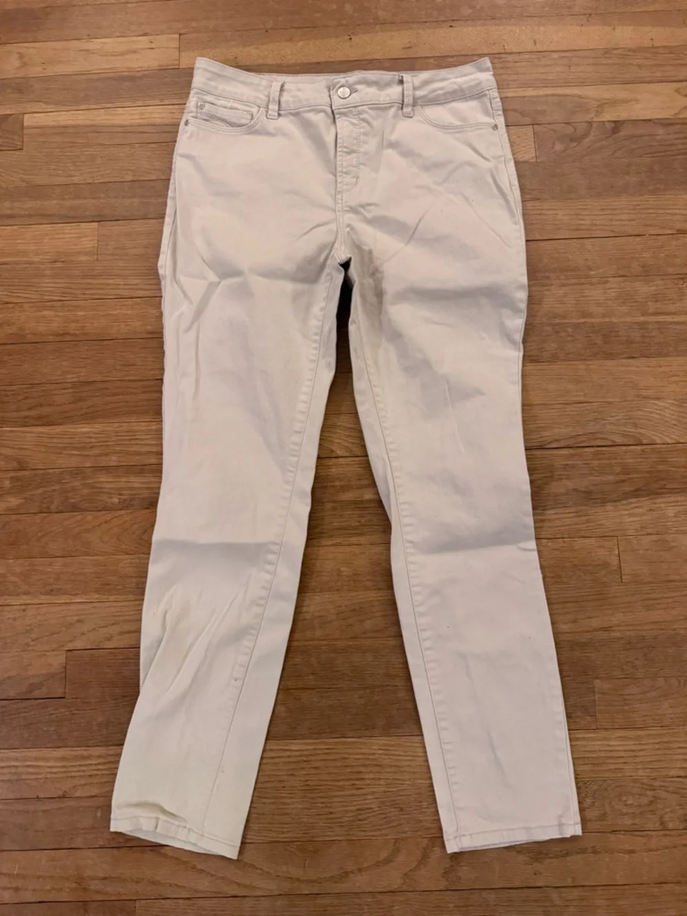 NYDJ Oatmeal Legging Fit Skinny Jeans - Size 14 b93